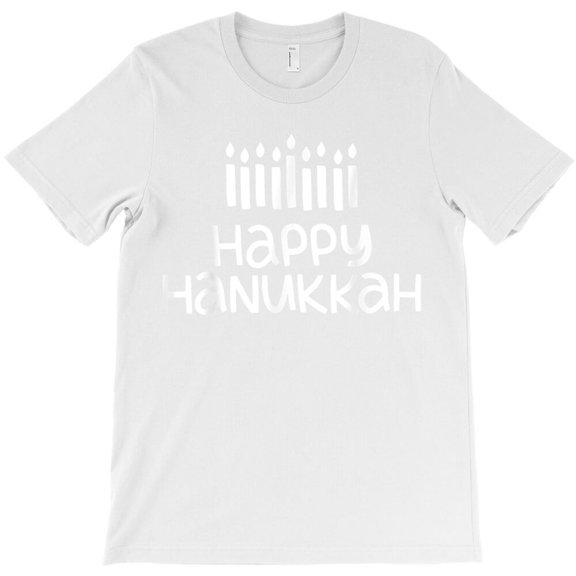 Vintage Style Happy Hanukkah Themed Jewish Holiday Graphic Design G33568 Unisex T-Shirt, Up to Size 5XL