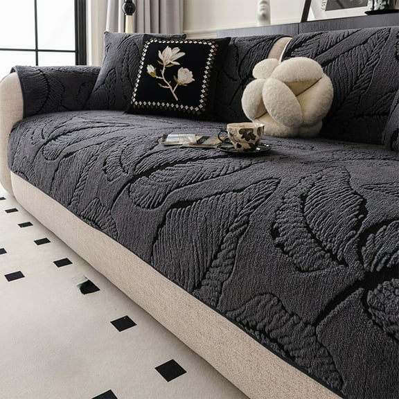 Vintage Style High End Sofa Cushion, Thickened Fixed Seat Cushion with Non Slip Bottom, Comfortable Chair Pad for Living Room, Decorative Pillow