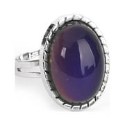 SOAC Vintage Style Jewelry Adjustable Oval Color Changing Mood Ring