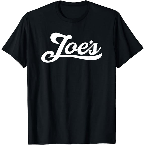 Vintage Style Joe's Name Script for Unisex Short Sleeve Graphic Tee