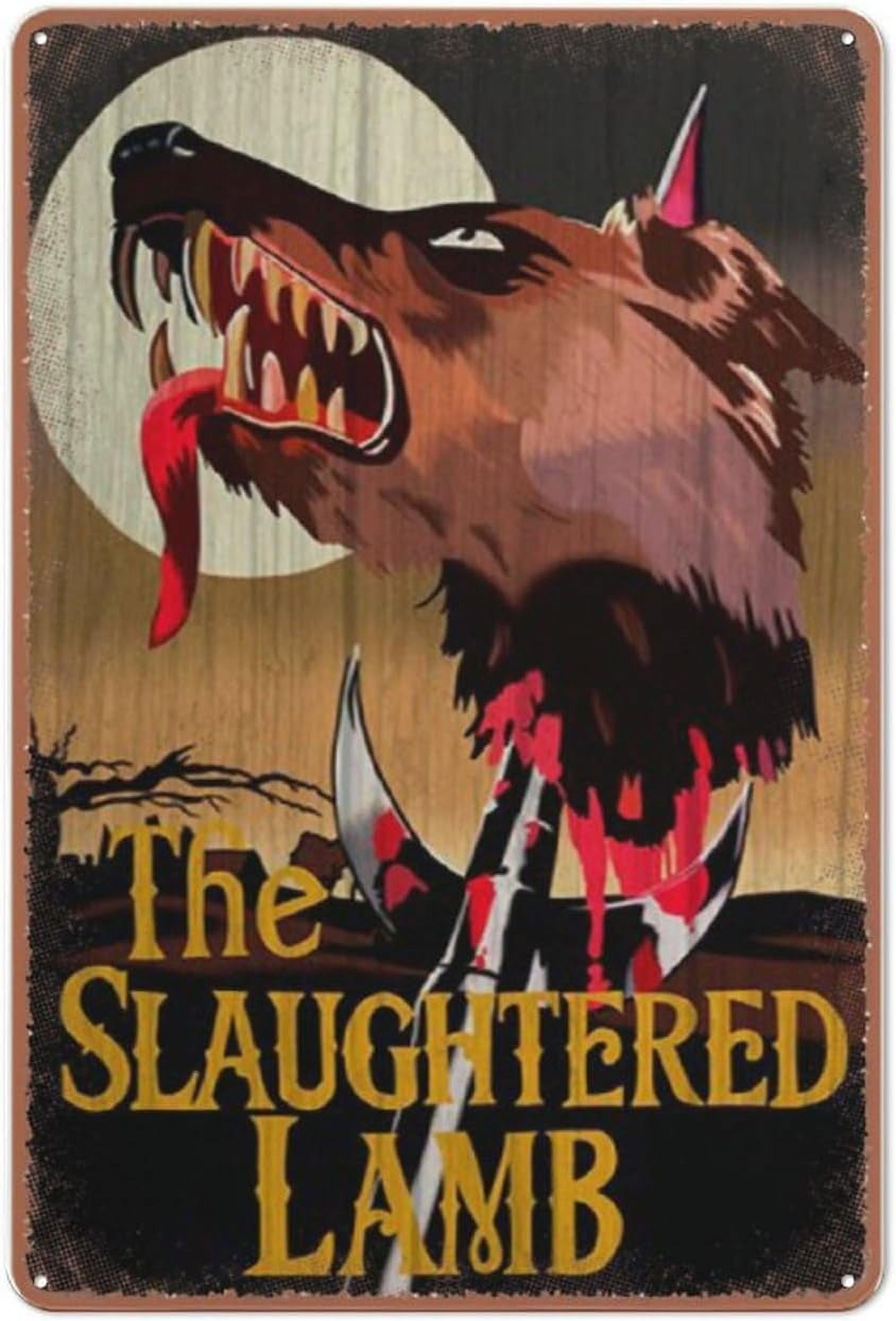Vintage Style John Landis Inspired - Slaughtered Lamb Pub Sign