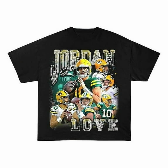 Vintage Style Jordan Love shirt, Football shirt, Classic 90s Graphic Tees