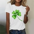 thumbnail image 1 of Vintage Style Clover Funny Irish T-Shirt St Saint Patricks Day Shirt for Women/Men, 1 of 8