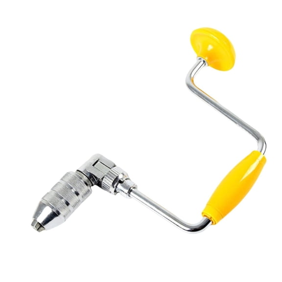 Vintage Style Manual Hand Drill Auger Woodworking Tool With Interchangeable Bit