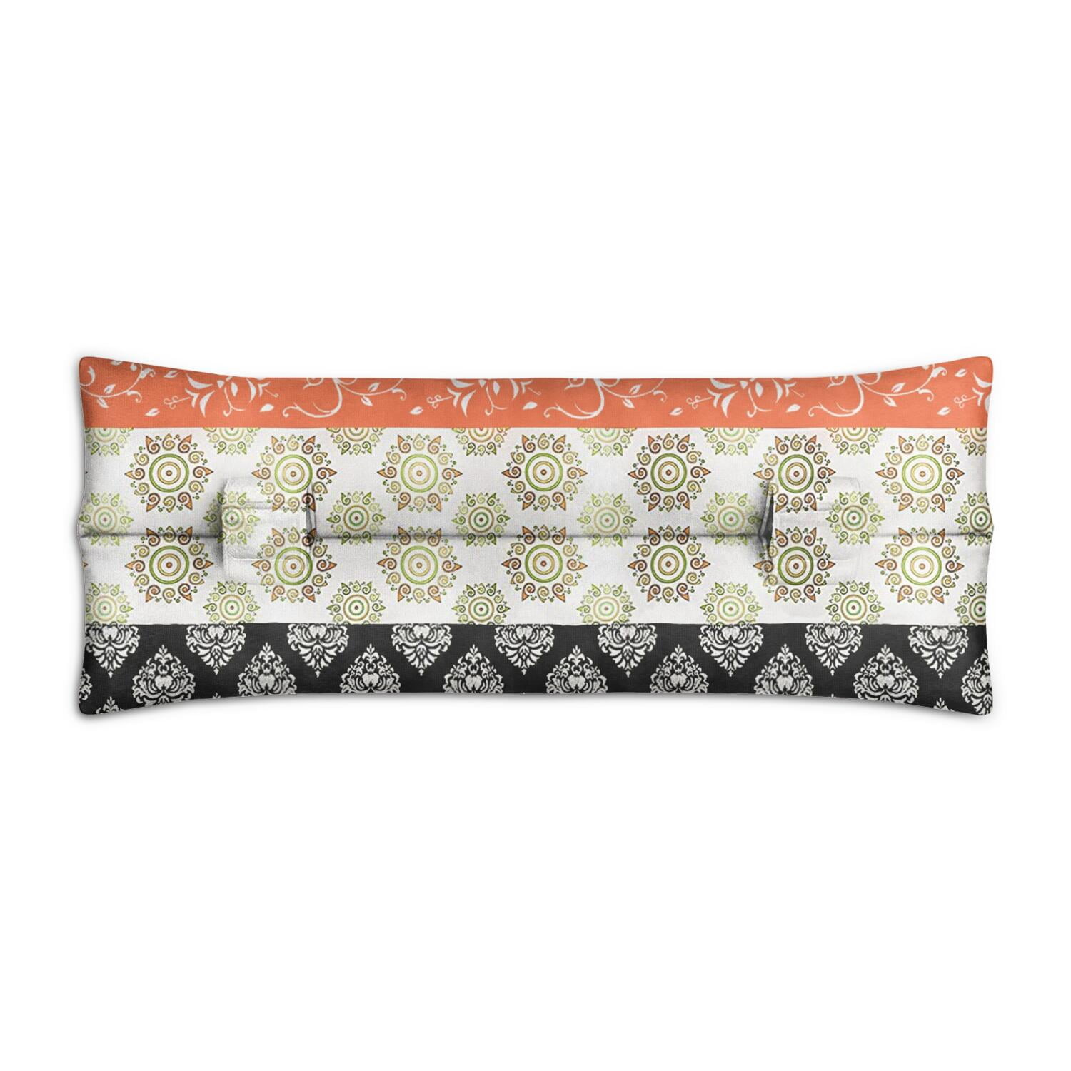 Vintage Style Mastectomy Pillow - Post Heart Surgery Seatbelt Cushion, Retro Tribal, Soft Material