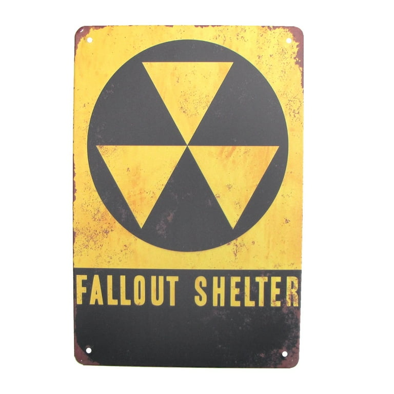 Vintage Fallout Shelter Metal Wall Sign Retro Tin Garage Man Cave Bar Pub Decor Vintage Fallout Shelter Metal Wall Sign Retro Tin Garage Man Cave Bar Pub Decor