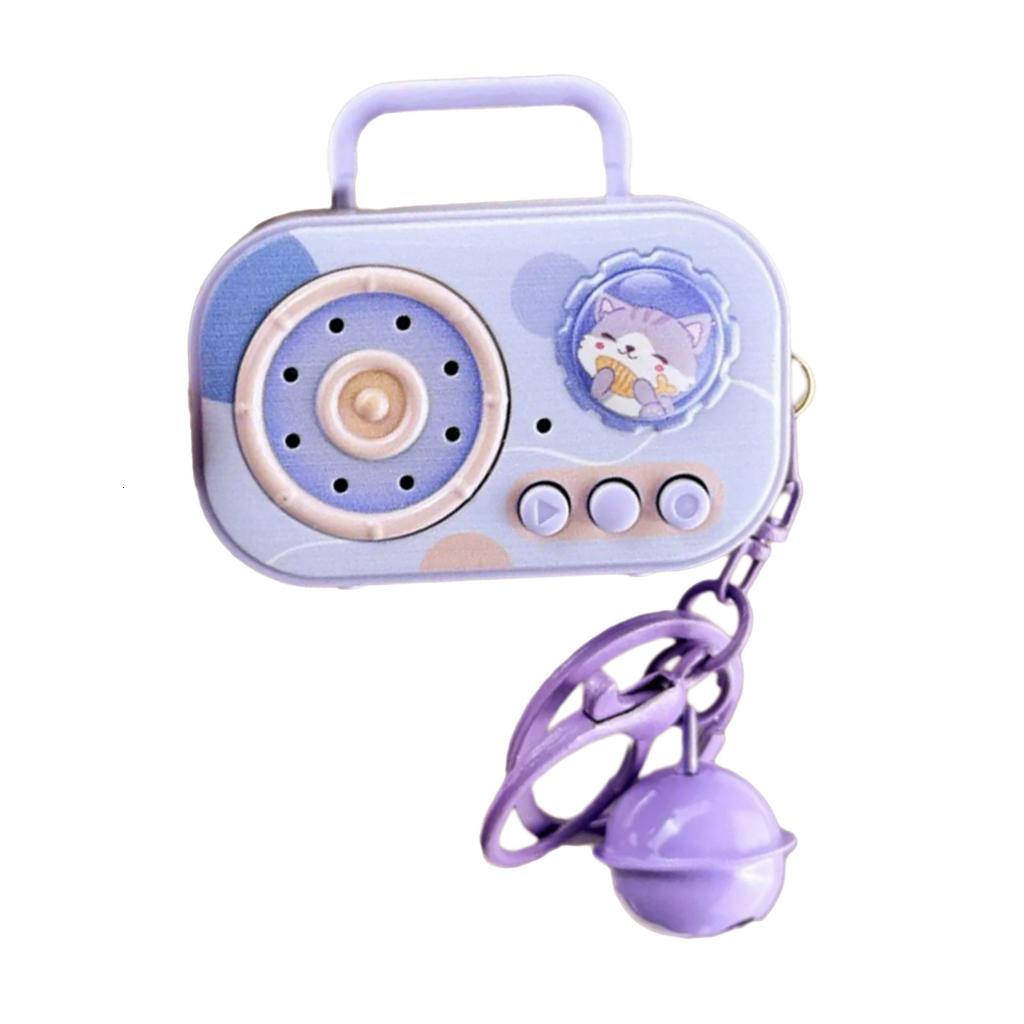 Vintage Style Mini Music Recorder Cartoon Music Box Keychain Featuring ...