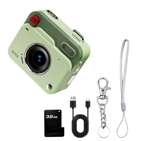 Vintage Style Miniature Digital Camera 1080P Resolution 32GB Expandable Memory Perfect For Pet Photography And Adventure