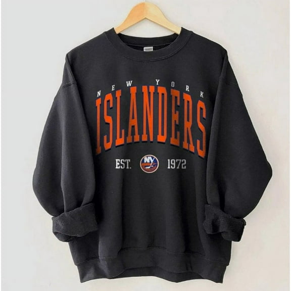 Vintage Style New York Islanders Sweatshirt, New York Hockey Crewneck, Hockey Fan Presents