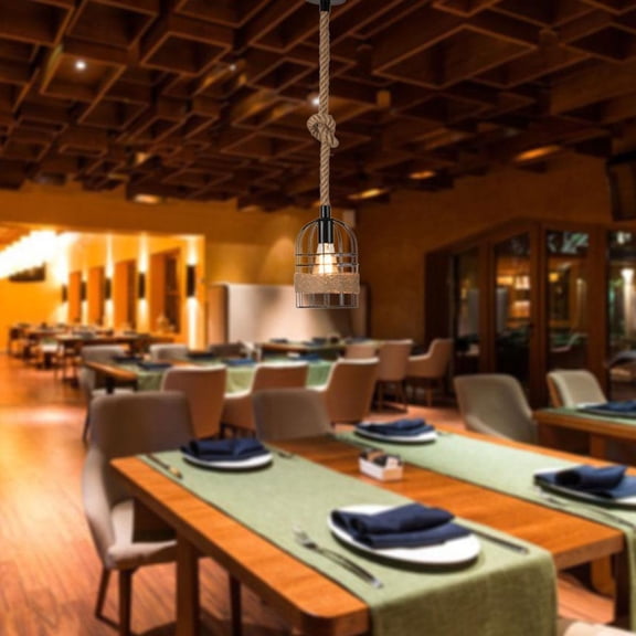 Vintage Style Pendant Light Chandelier DIY Extension Rope Decorative Lamp Fixtures Hanging for Dining chen Indoor Home Hallway