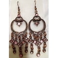 thumbnail image 1 of Vintage Style Princess Jasmine Halloween Costume Jewelry Earrings 3" Long New, 1 of 1