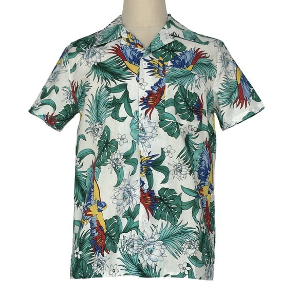 Vintage Style Printed Aloha Cuban Collar Hawaii Shirts