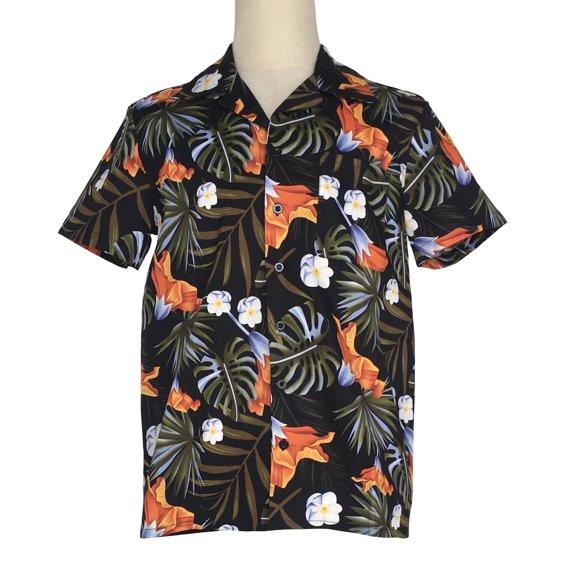 Vintage Style Printed Aloha Cuban Collar Hawaii Shirts