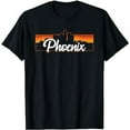thumbnail image 1 of Vintage Style Retro Phoenix Arizona Sunset Skyline T-Shirt, 1 of 5