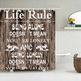 thumbnail image 1 of Vintage Style Retro Wood Word Bath Curtain Waterproof Fabric Shower Curtains Personality Bathtub Screen for Bathroom Home Decor, 1 of 5
