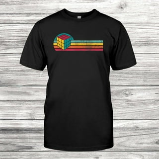 Vintage Style Rubik Cube Silhouette Retro 80s Games Gift T-Shirt Vintage Style Rubik Cube Silhouette Retro 80s Games Gift T-Shirt