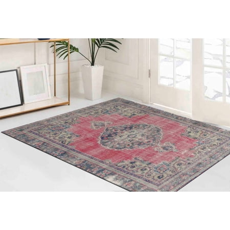 Vintage Style Rugs, Turkish Rugs, Medallion Rug, Non Slip Rugs, Tribal Rugs, Corridor Rugs, Soft Rug, Nursery Rugs, Gift For The Home Rugs, 1.7'x2.3' - 50x70 cm