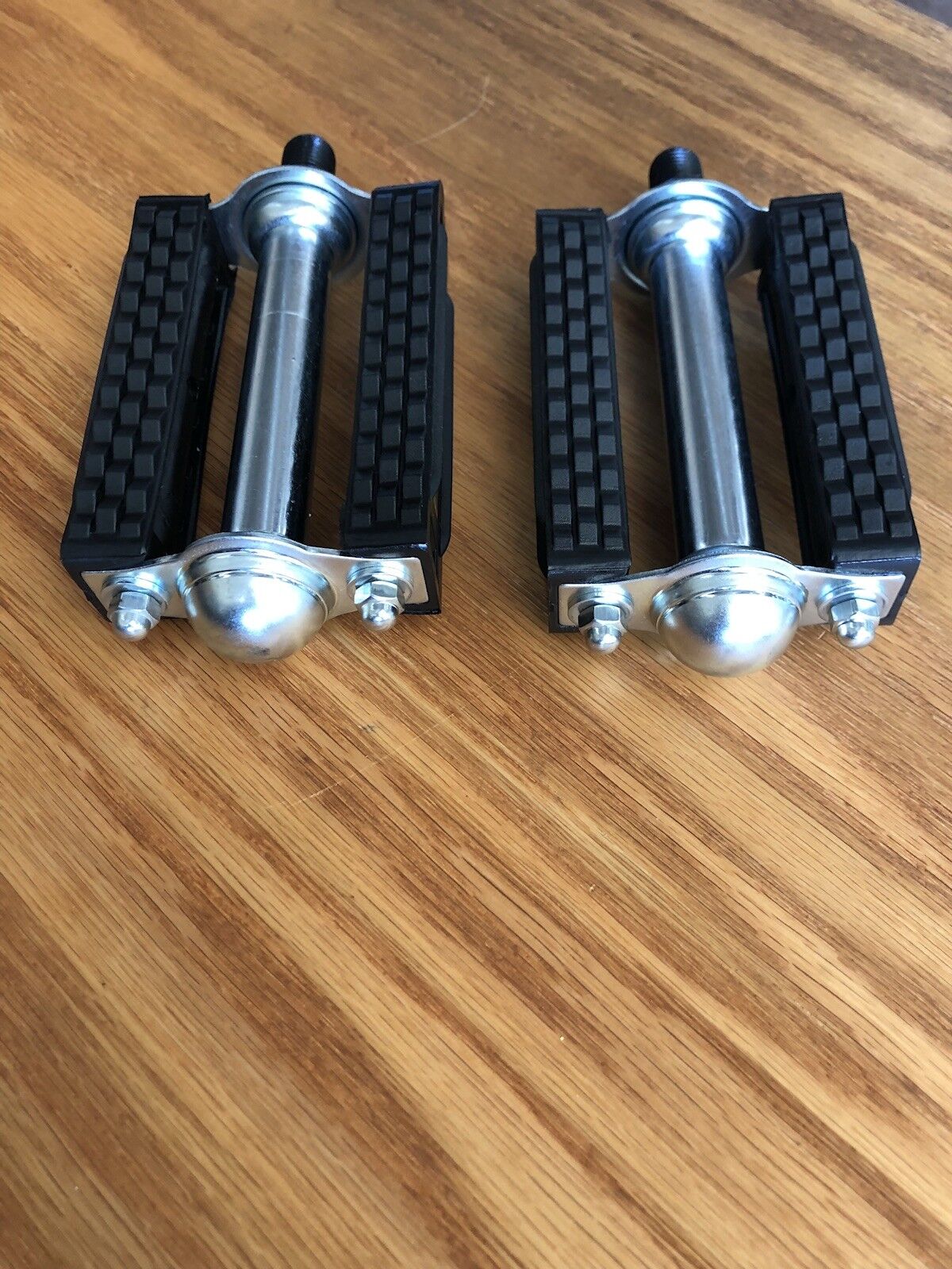 Vintage Style Square Bicycle Pedal Block PVC Cruiser Pedals 1/2" Black