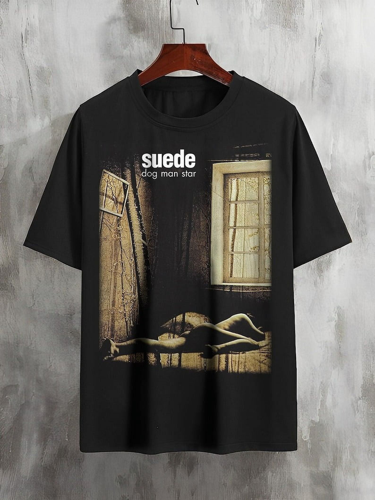 Vintage Style Suede T Shirt, Dog man star album Shirt, 90
