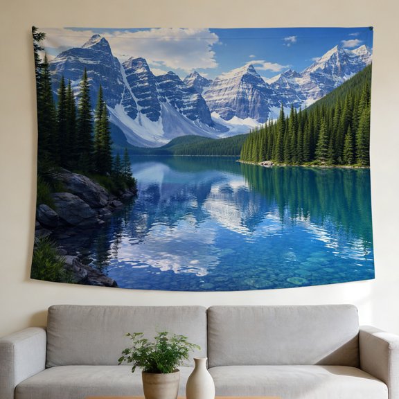 FLASHLUMI 80"×60" Tapestry, Decorative Wall Hanging for Bedroom Living Room Office Home Decor