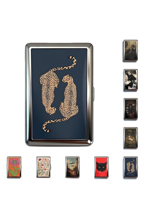 Vintage-Style Versatile Card & Cash Case, 2026 New Vintage Versatile Metal Cigarette Case with Easy Snap, Elegant and Rebellious Card Box for Credit Cards Cash Id Business Cards
