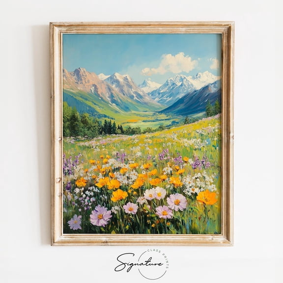 Vintage Style Wall Art, Claude Monet Inspired, Rustic Cottagecore Decor, Impressionist Landscape Art 3891 Home Decor, 24x36 UNFRAMED