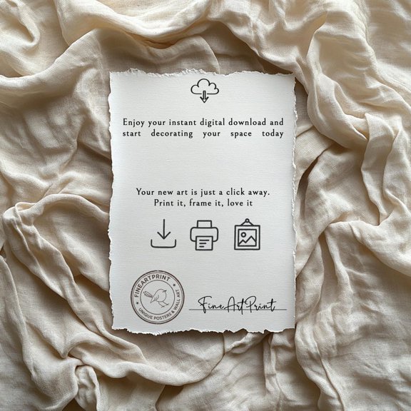 Vintage Style Wall Art Print, Timeless Neutral Decor