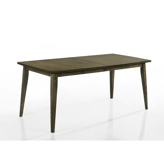 Vintage Style Walnut Dining Table - 72" Wide Rectangle With Distressed Wood Invitation Charisma