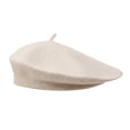 thumbnail image 1 of Vintage Styles Elastic Berets Caps Warm Winter Hats For Women Men Soft Stretchable French Design Autumn Solid Color Headwear, 1 of 8