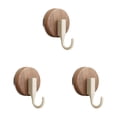 thumbnail image 1 of Vintage Suction Cup Hooks, Loetky Removable Shower Hooks For Bathroom Window Glass Mirror Tile, Towel Hooks Bath Robe Looafh Hook, 3 Hooks, 1 of 4