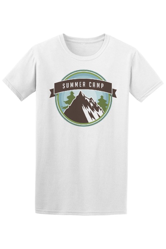 Vintage Summer Camp Mountains T-Shirt Men -Image by Shutterstock, Male 3X-Large
