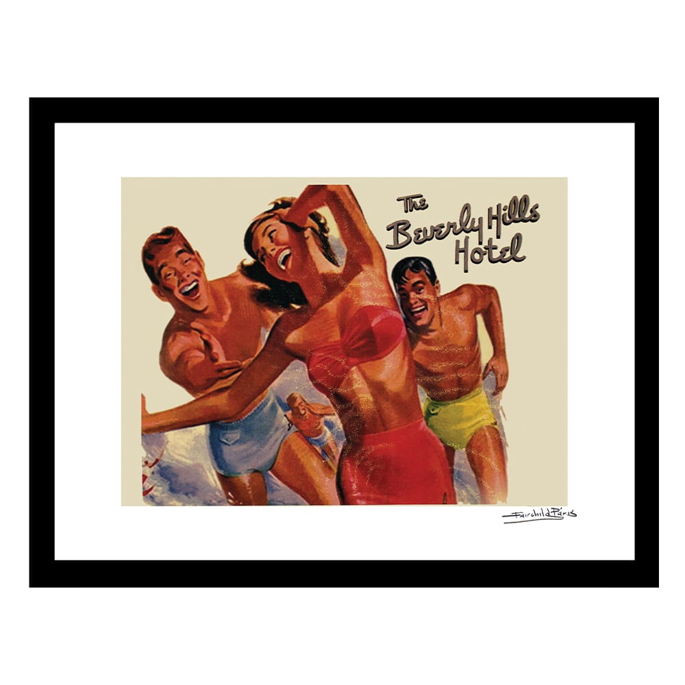 Vintage Summer Fun at the Beverly Hills Hotel Framed Print