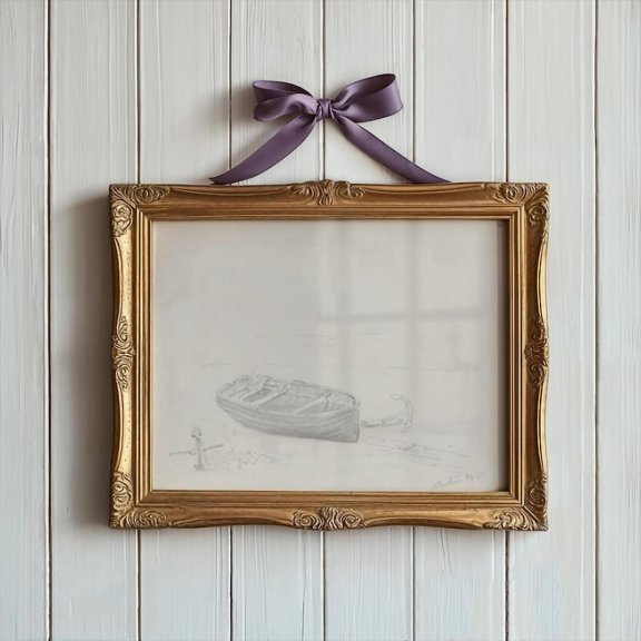 Vintage Summer Sketch Print Boat Etching Wall Art Summer Decor Vintage Etching Wall Decor Sketch Wall Art Able Art Home Decor #2465, Unframed Poster Size 8x12