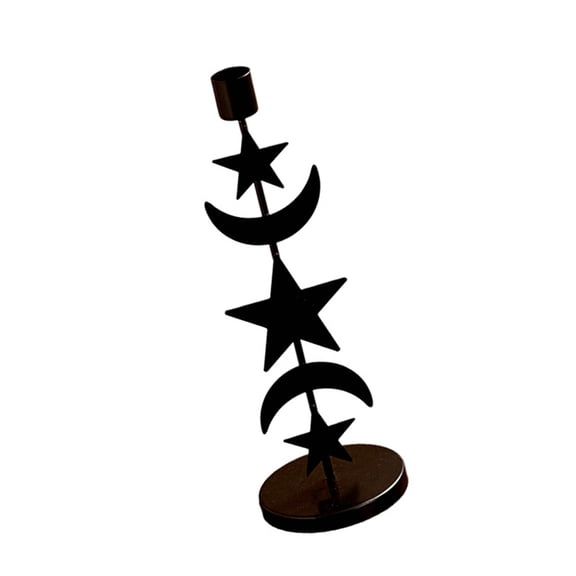 Vintage Sun Metal Stand Decorative High Footed Pillar Candlestick Holder for Home Table Centerpieces Decors