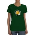 thumbnail image 1 of Vintage Sun Moon Daisy T-Shirt Women -Image by Shutterstock, Female Large, 1 of 4