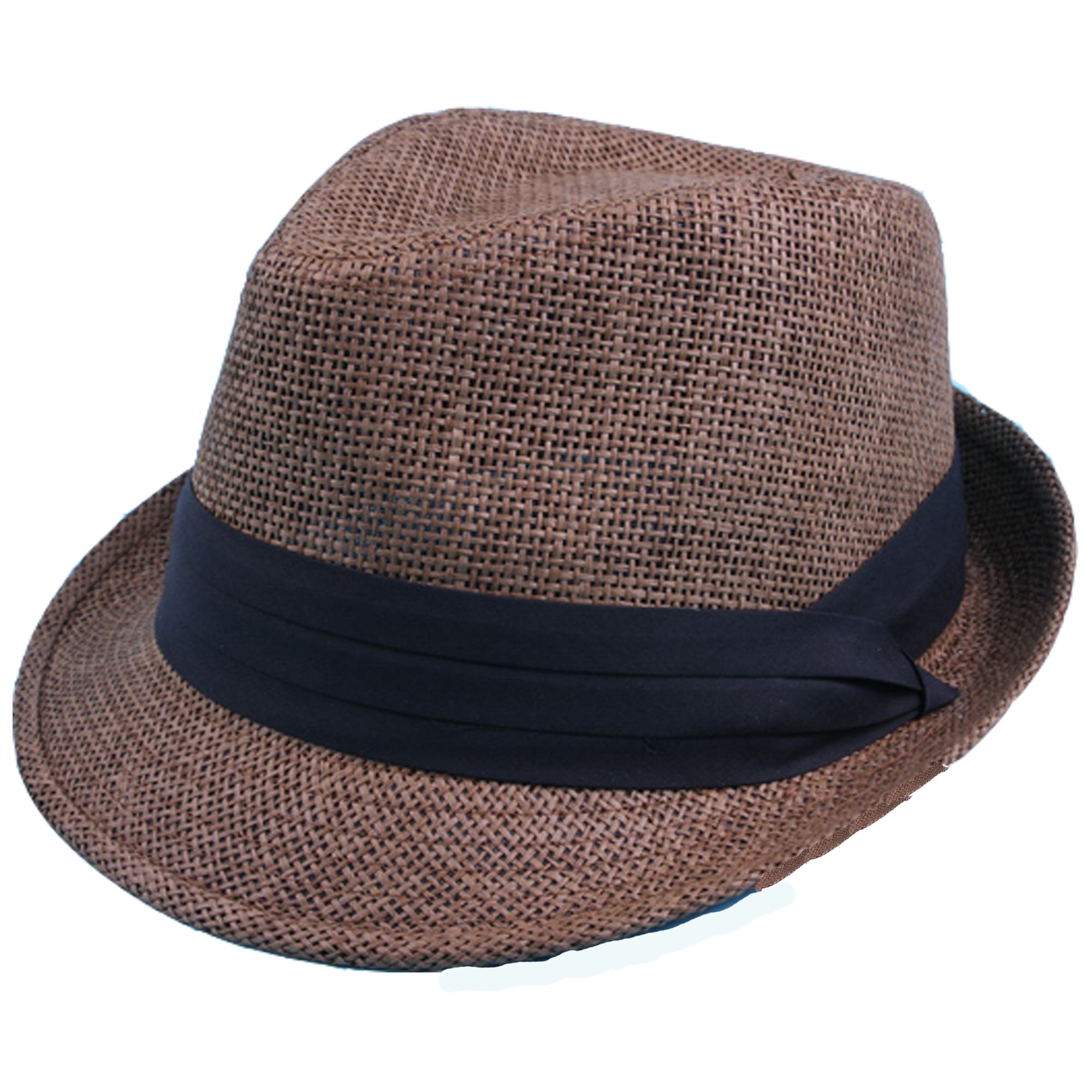 Vintage Sun Visor Adult Women's Straw Fedora