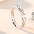 thumbnail image 1 of Sun And Moon Ring Adjustable Silver Wave Design Vintage Jewelry Individually Packed For Women And Men Gift Set, 1 of 4