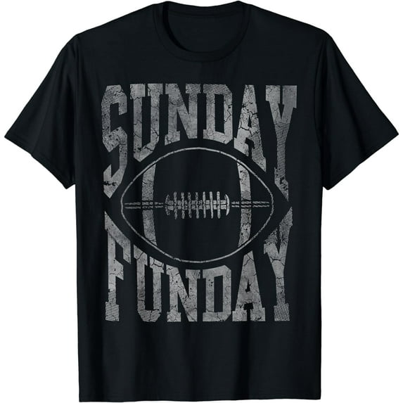 Vintage Sunday Funday Football Mens Womens Boys Youth T-Shirt