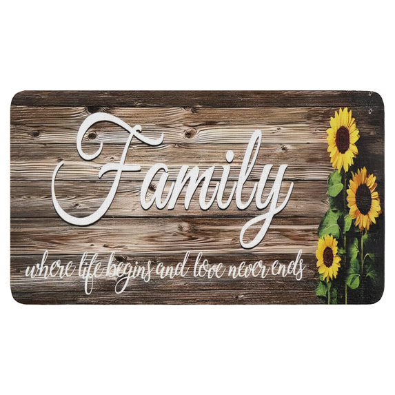 Vintage Sunflower Board (2) Door Mat Welcome Door Mat for Front Door, Home Entrance, Yard, Floor, Patio, Non Slip Spring Summer Welcome Mat Indoor Outdoor Doormat 30"*17"