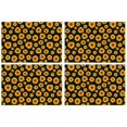 thumbnail image 1 of Vintage Sunflower Placemats Set of 4, Machine Washable Heat Resistant Linen Table Mats with Rustic Boho Floral Design Featuring Bees, Butterflies, and Yellow Blooms for Farmhouse Decor, 1 of 6