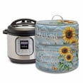 thumbnail image 1 of Vintage Sunflower Pressure Cooker Cover You Are My Sun Shine Butterfly Blue Wood Board Dust Cover for Kitchen Appliances with Top Handle & Storage Pockets, Fits 8 Quart Instant Pot, Air Fryer, 1 of 9