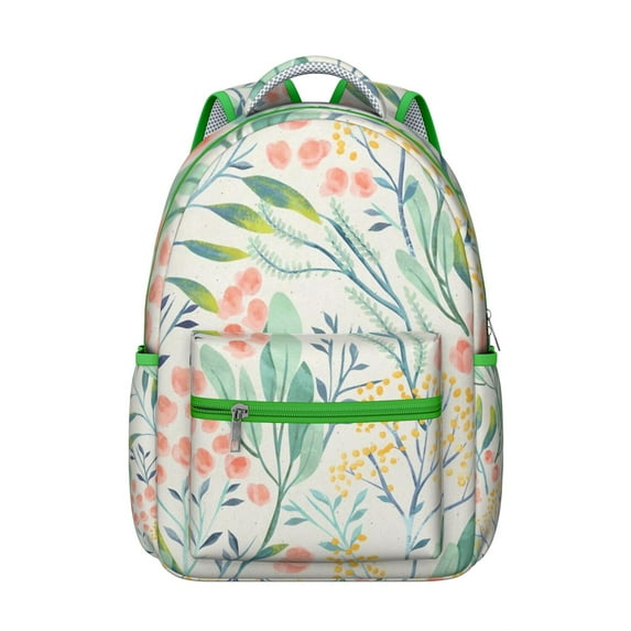 Vintage Sunflower Print Backpack for Women - Sturdy Canvas School Bookbag with Laptop Pocket, Wide Mouth Opening, Adjustable Straps, Retro Floral Design Perfect for Campus Office