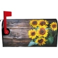 thumbnail image 1 of Vintage Sunflowers On Postcards Newspaper Magnetic Mailbox Covers, Mail Wraps Garden Yard Home Decor for Outdoor Standard Size 21" Lx 18" W…, 1 of 6