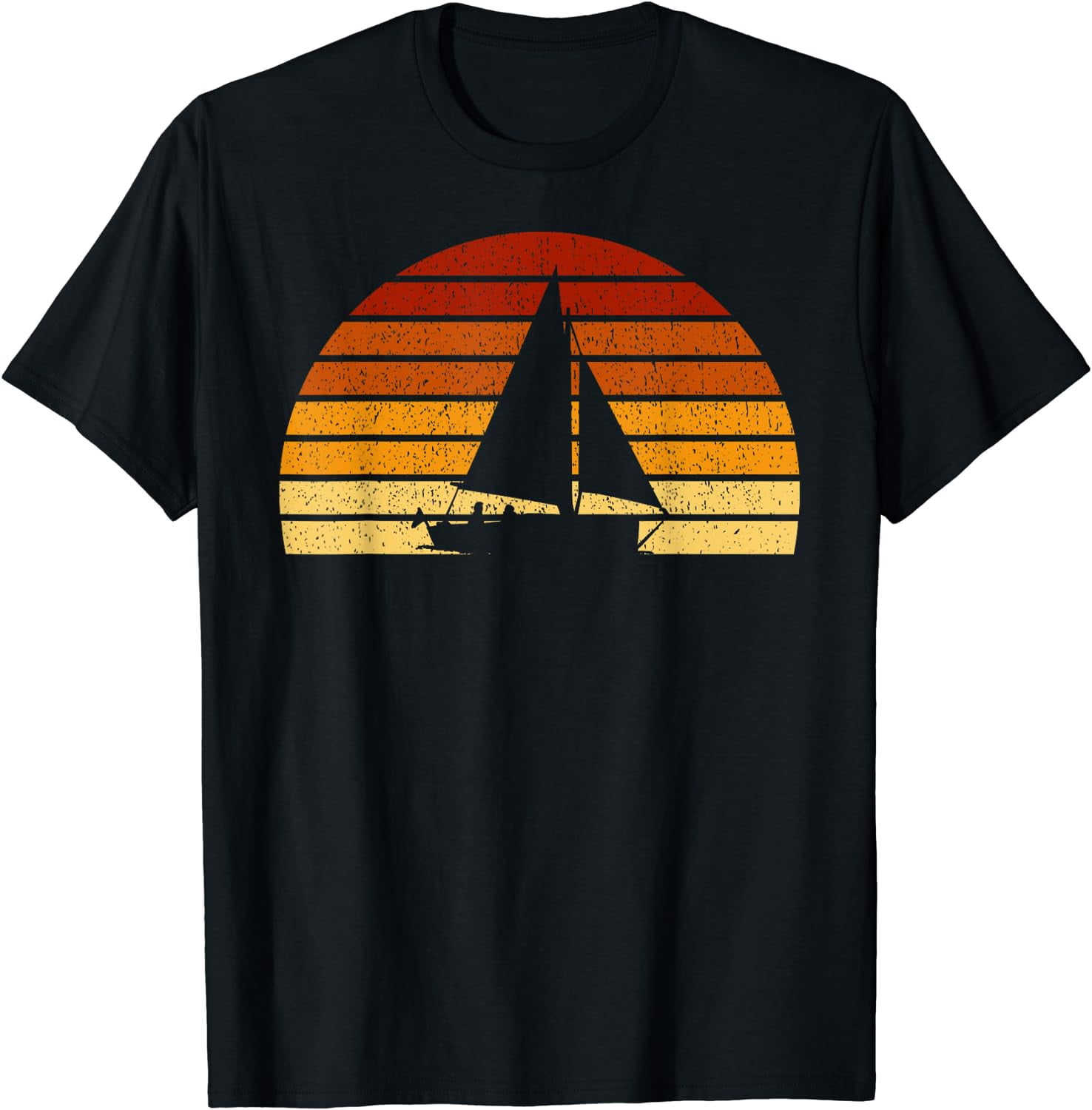 Vintage Sunset Sailing Gift For Sailors and Skippers T-Shirt - Walmart.com