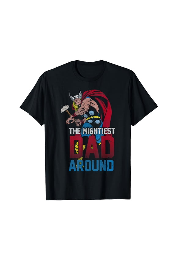 Vintage Superhero Dad T-Shirt for Father's Day Gift - Mighty and Fun Design