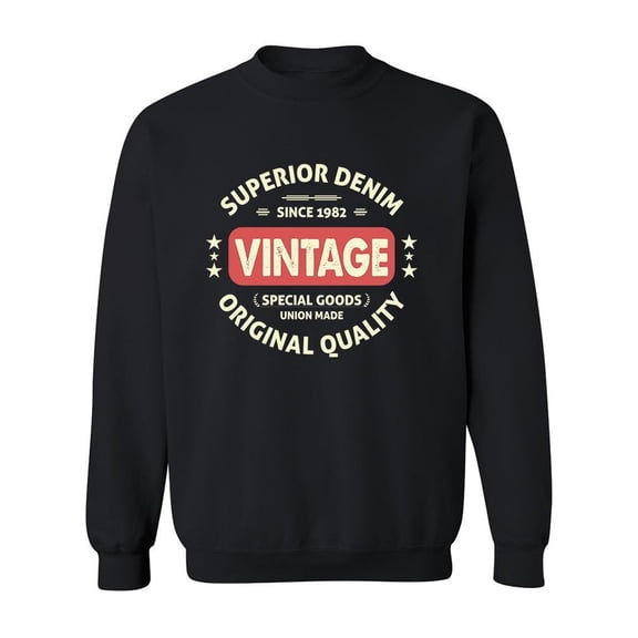 Vintage Superior Denim 1982 Sweatshirt Men -Image by Shutterstock, Male Medium