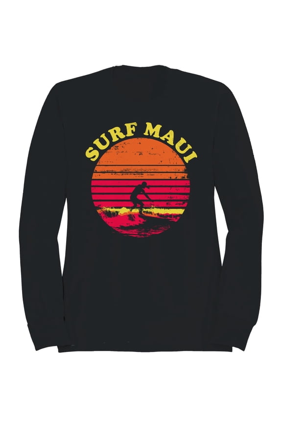 Vintage Surf Maui Sunset Men's Sweatshirt