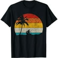 thumbnail image 1 of Vintage Surfer Retro Surfing Beach Surf T-Shirt Black 4X-Large, 1 of 4
