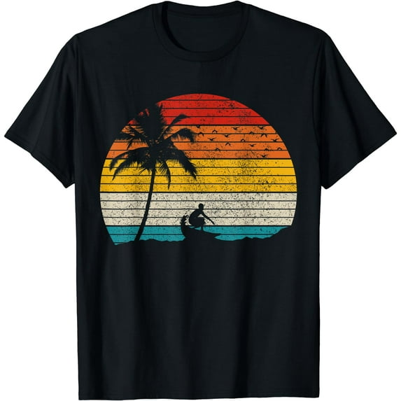 Vintage Surfer Retro Surfing Beach Surf T-Shirt Black 4X-Large