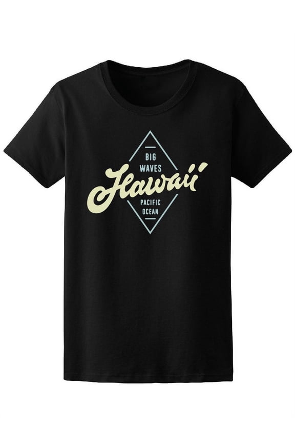 Vintage Surfing Big Waves Hawaii T-Shirt Women -Image by Shutterstock, Female Large